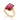 GOLD RING WITH CRYSTAL
