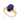 GOLD RING WITH CRYSTAL AND ZIRCONIA