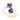 GOLD RING WITH CRYSTAL