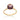 GOLD RING WITH CRYSTAL AND ZIRCONIA