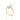 GOLD MAJESTIC DROPLET SOLITAIRE RING