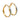 GOLD EARRING WITH RHODIUM