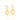 GOLD HEART EARRING