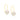 GOLD PLATED EARRING WITH PEARL