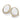 GOLD EARRING WITH ZIRCONIA AND STONE