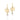GOLD KID'S EARRING WITH CRYSTAL
