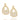 GOLD EARRING WITH ZIRCONIA
