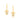 GOLD EARRING WITH ZIRCONIA