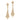 GOLD EARRING WITH ZIRCONIA