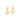 GOLD EARRING WITH ZIRCONIA