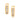 GOLD PLATED EARRING WITH ZIRCONIA