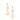 GOLD EARRING WITH ZIRCONIA