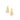 GOLD EARRING WITH ZIRCONIA