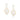 GOLD EARRING WITH CRYSTAL