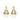 GOLD EARRING WITH ZIRCONIA