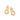 GOLD EARRING WITH ZIRCONIA