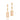 GOLD EARRING WITH ZIRCONIA AND STONE