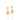 GOLD EARRING WITH ZIRCONIA