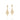 GOLD EARRING WITH ZIRCONIA