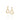 GOLD EARRING WITH ZIRCONIA