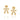 GOLD EARRING WITH ZIRCONIA