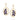 GOLD EARRING WITH CRYSTAL