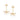 GOLD EARRING WITH CRYSTAL AND ZIRCONIA