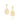 GOLD EARRING WITH ZIRCONIA