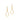 GOLD PLATED EARRING WITH  ZIR
