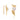 GOLD PLATED EARRING WITH ZIR