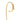 GOLD PLATED EARRING WITH ZIR