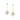 GOLD PLATED EARRING WITH ZIR