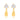 GOLD EARRING WITH ZIRCONIA