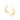 GOLD EARRING WITH ZIRCONIA