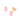 GOLD WATER DROPLET EARRING IN LIGHT PINK