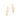 GOLD EARRING WITH ZIRCONIA