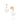 GOLD EARRING WITH PEARL AND ZIRCONIA