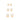 GOLD POINT OF LIGHT TOO STUD EARRINGS KIT