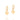 GOLD HEART AMOR (LOVE) HUGGIE EARRINGS