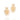 GOLD SACRED HEART MAXI EARRINGS
