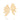 GOLD HALF BUTTERFLY WING MAXI EARRINGS