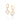 GOLD PLATED EARRING WITH ZIRCONIA