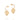 GOLD FAITHFUL HEART HUGGIE EARRINGS