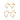 GOLD TWINKLE HEARTS HOOP EARRINGS KIT