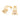 GOLD WRITTEN IN THE STARS TRIPLE HUGGIE EARRINGS