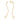GOLD LOVE LETTER CHAIN EARRINGS