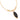 GOLD CHAIN WITH ZIRCONIA AND STONE