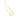 GOLD HOLLOW HEART NECKLACE