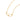 GOLD PLATED CHAIN WITH ZIRCONIA
