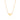 GOLD INITIAL HEART NECKLACE